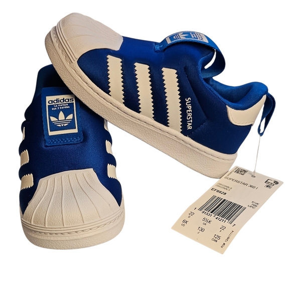 adidas Other - Adidas Superstar 360 Sneakers Team Royal Blue White Unisex Toddler Kid's Size 6